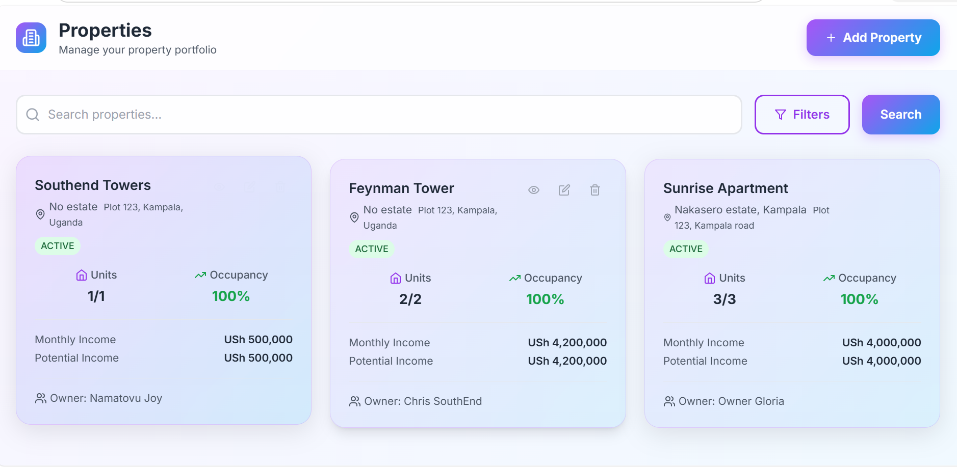 PropMaster - Real Estate Management Platform